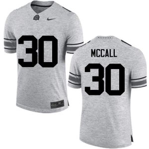 Men's Ohio State Buckeyes #30 Demario McCall Gray Nike NCAA College Football Jersey New NUO2044RV